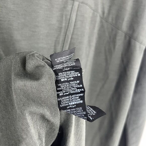 Sweaty Betty Top Size Small Womens Olive Green Split Back Long Sleeve Yoga Shirt - Picture 10 of 10